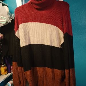 Brand: It's Our Time. Size: Large. Color: brown, black, white, maroon